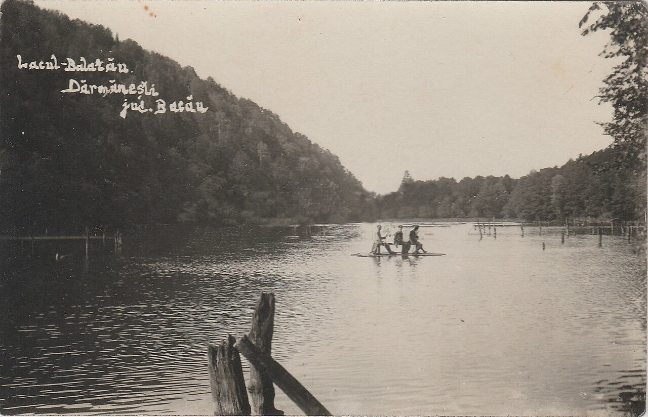Lacul Bălătău pe o carte poștală din 1930